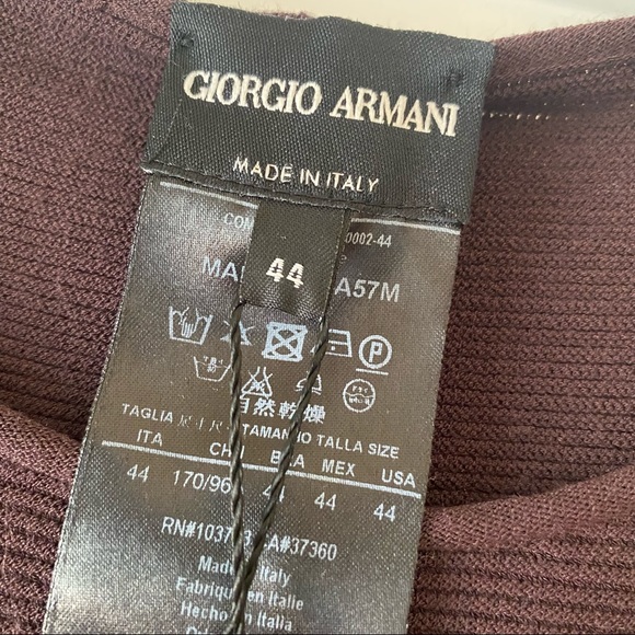 Giorgio Armani Brown T-Shirt NWT - Picture 4 of 5